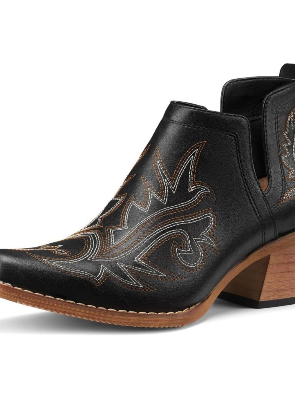 Cowboy Ankle Booties for Women, Cowgirl Short Boots
